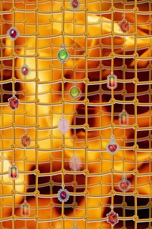 火焰珠宝绳子印花华亿平台图片