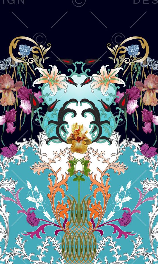 复古线条印花华亿平台图片