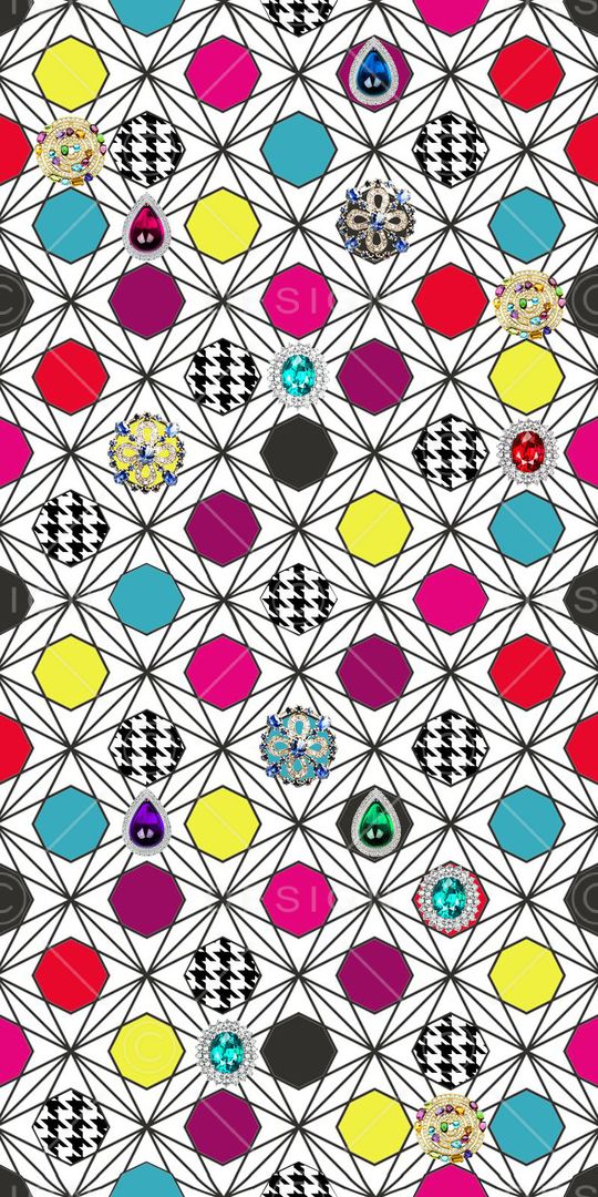 几何印花华亿平台图片