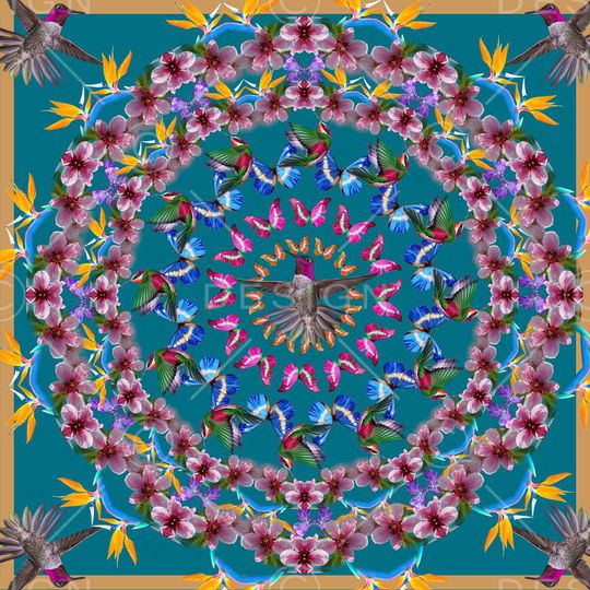 圆圈组合印花华亿平台图片