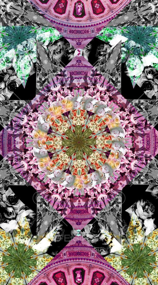 圆圈创意定位印花华亿平台图片