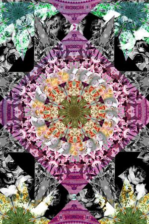 圆圈创意定位印花华亿平台图片