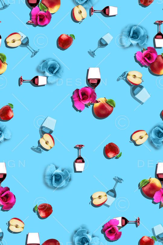 趣味元素搭配印花华亿平台图片