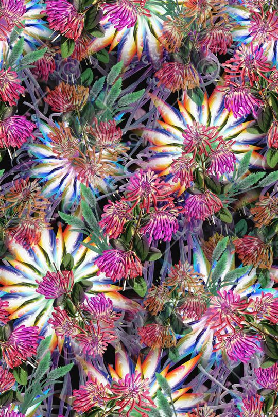 花卉印花华亿平台图片