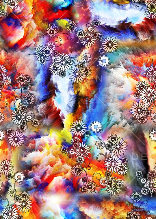 云彩印花华亿平台图片