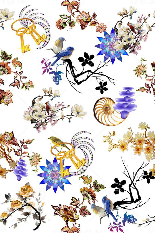 中国风印花华亿平台图片