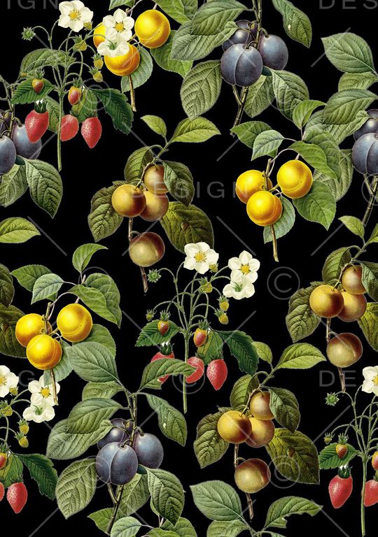 手绘花卉印花华亿平台图片