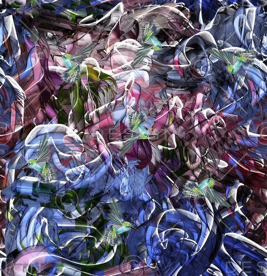 抽象印花华亿平台图片