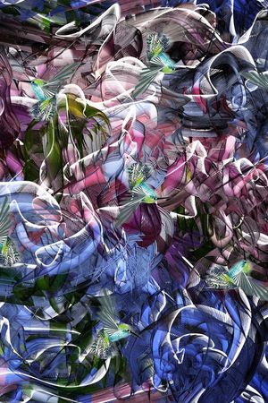 抽象印花华亿平台图片