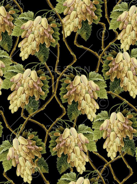 手绘树叶印花华亿平台图片