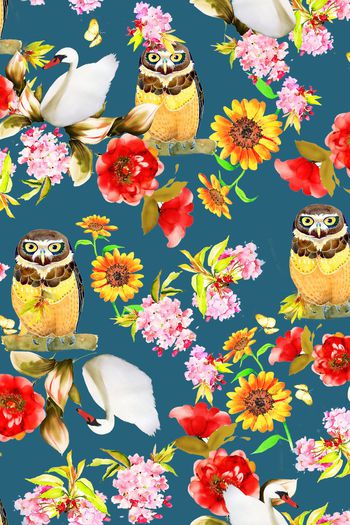 392330-儿童手绘极品猫头鹰