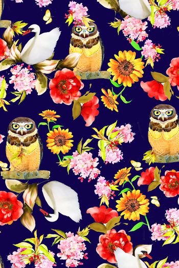 392331-儿童手绘极品猫头鹰