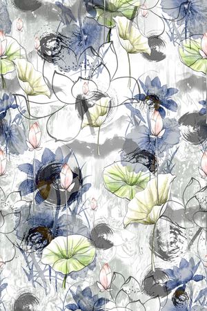 中国风印花华亿平台图片