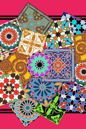 几何印花华亿平台图片