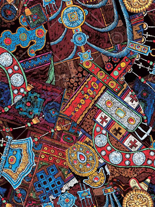 抽象印花华亿平台图片