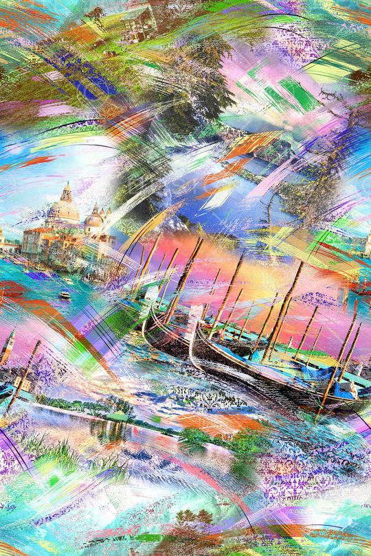 抽象印花华亿平台图片