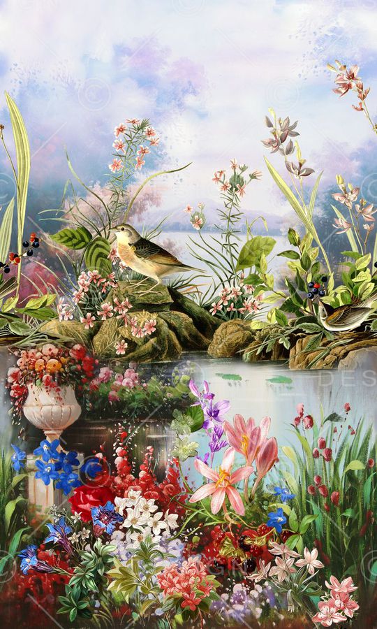 田园风印花华亿平台图片