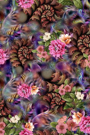 立体图案印花华亿平台图片