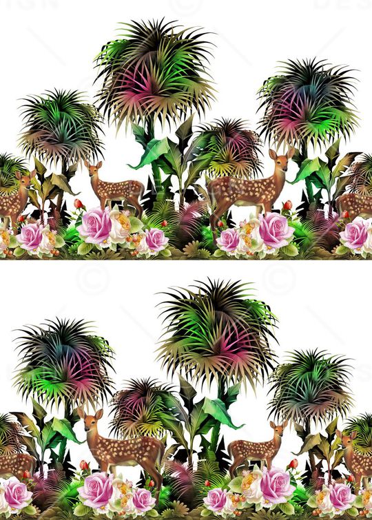 热带风印花华亿平台图片