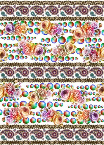 392535-佩利斯涡旋纹排珠花卉