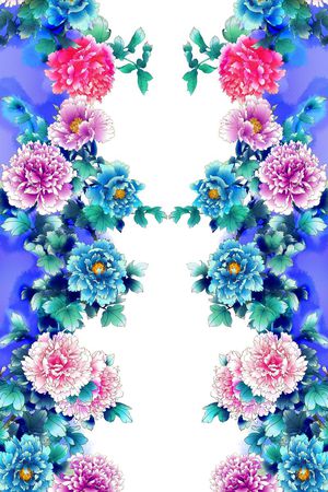 中国风印花华亿平台图片