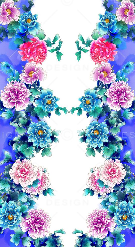 中国风印花华亿平台图片