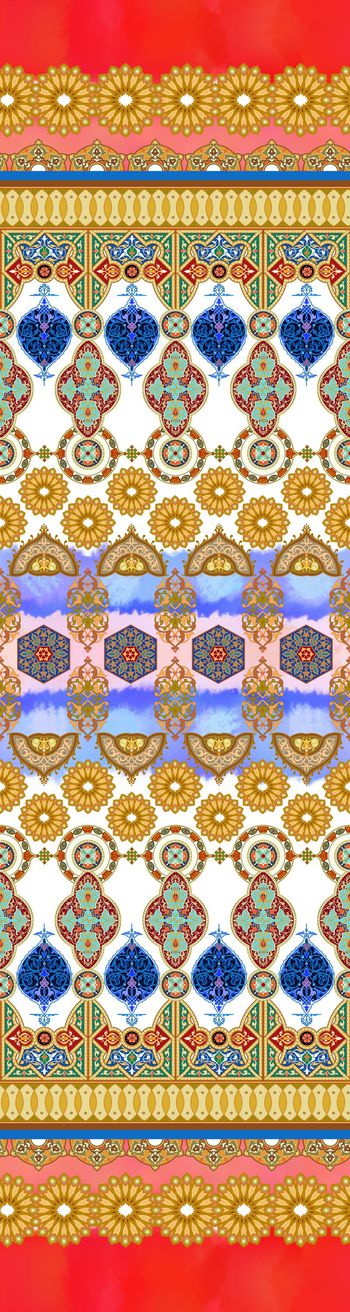 392622-民族风传统清真花纹女装