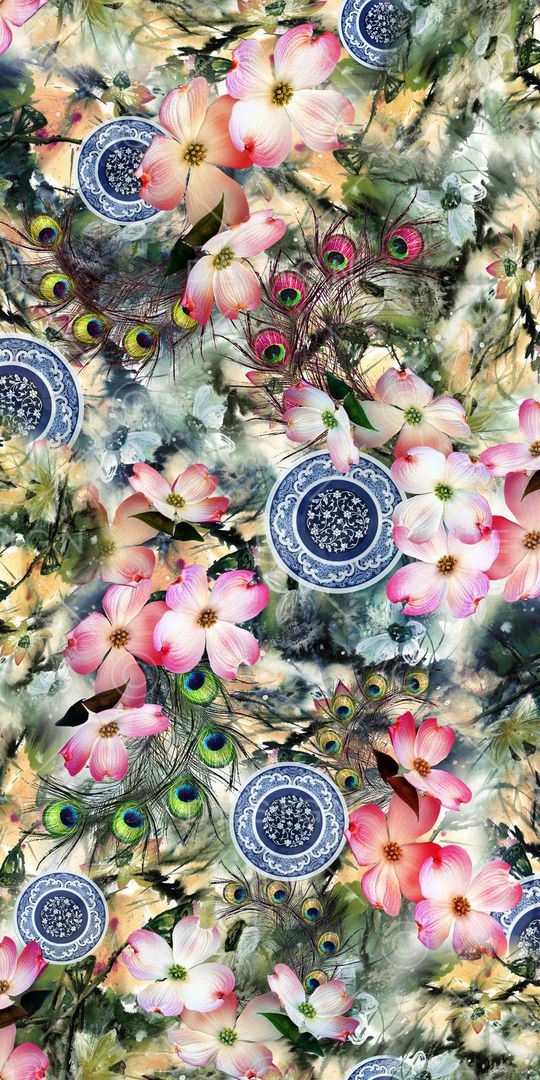 中国风印花华亿平台图片