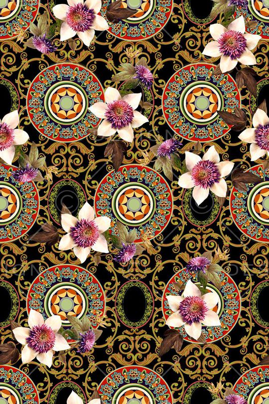 大气复古印花华亿平台图片