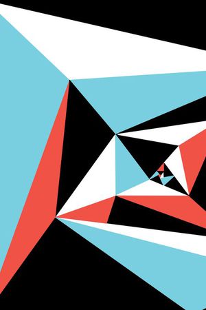 几何方块印花华亿平台图片