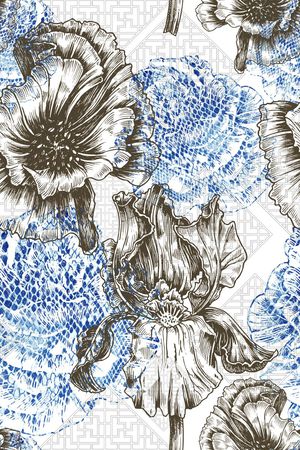 手绘印花华亿平台图片