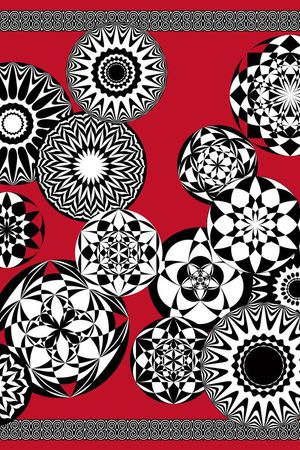 几何印花华亿平台图片