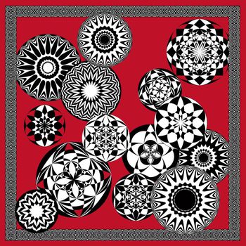 392759-曼陀罗几何解构男士方巾