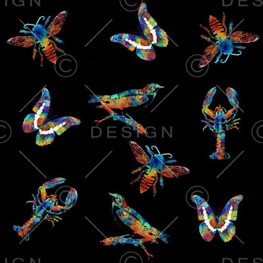 抽象艺术印花华亿平台图片