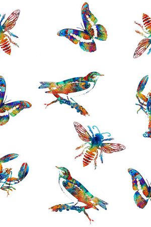 抽象艺术印花华亿平台图片