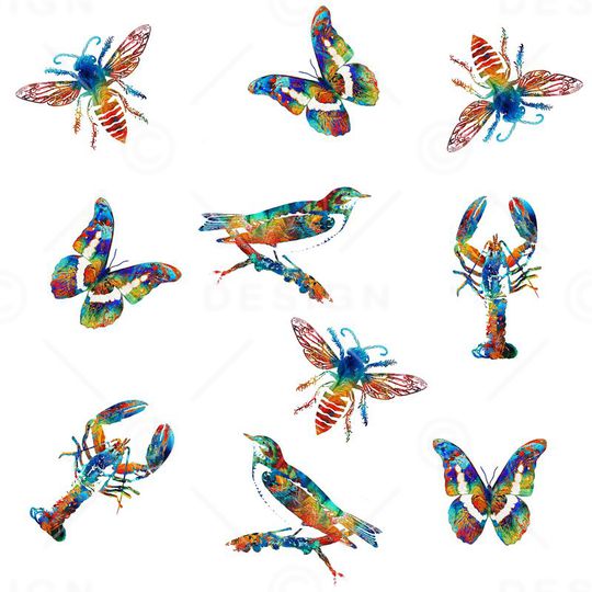 抽象艺术印花华亿平台图片