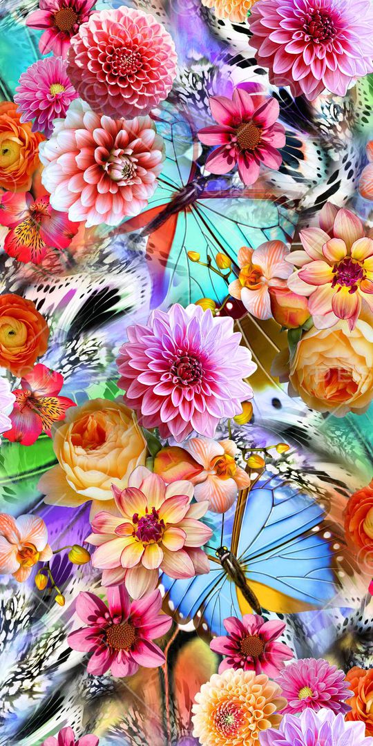 时尚绚丽印花华亿平台图片