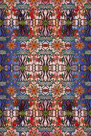 彩绘玻璃印花华亿平台图片