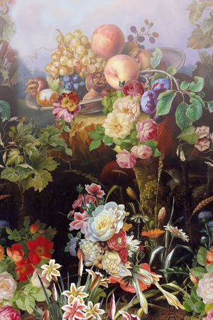 草丛树叶印花华亿平台图片