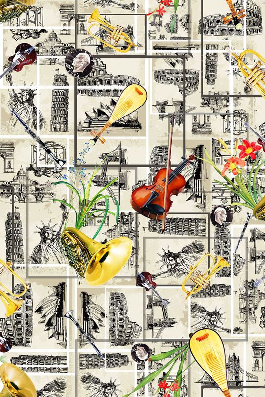 乐器印花华亿平台图片