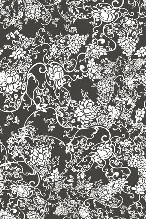 复古印花华亿平台图片