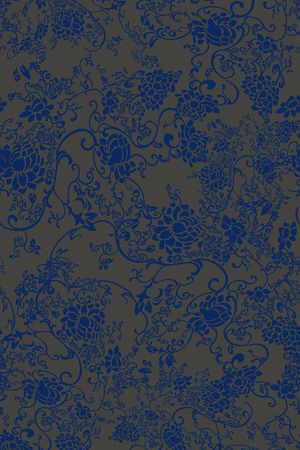 复古印花华亿平台图片