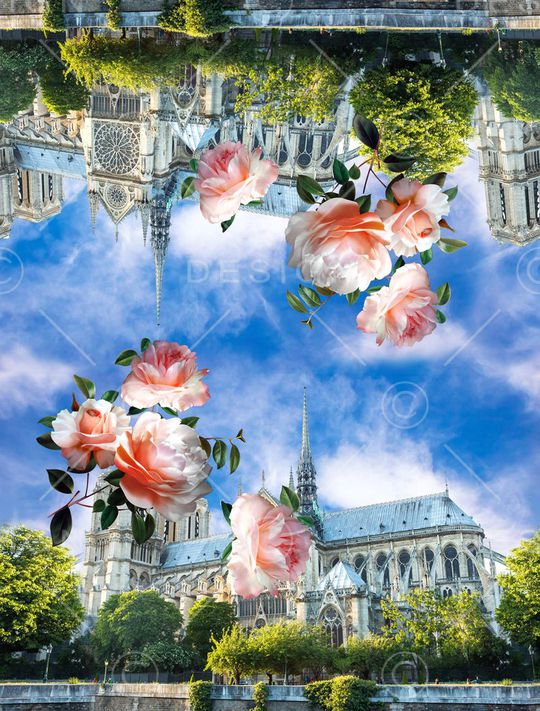 清爽小清新印花华亿平台图片