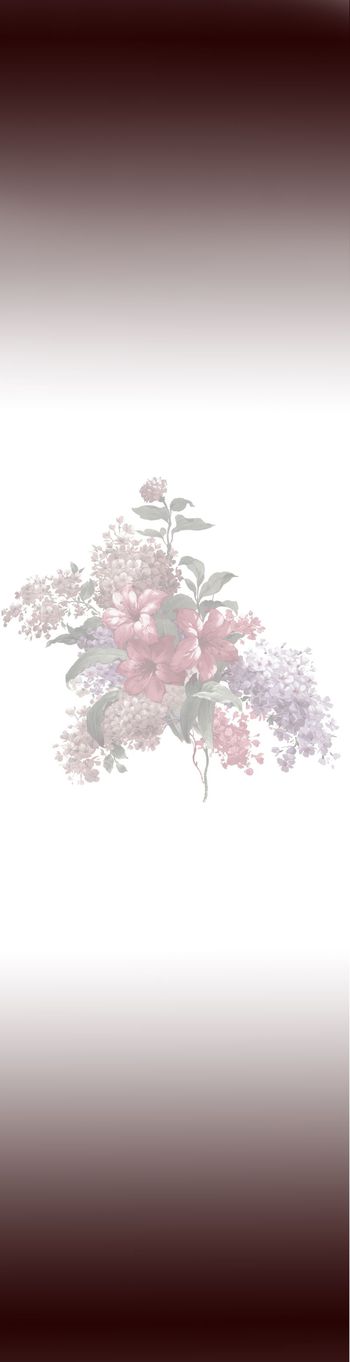 393221-黑白渐变底色，复古大花卉，红色百合