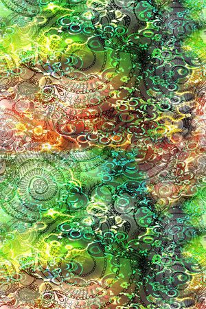 抽象几何印花华亿平台图片