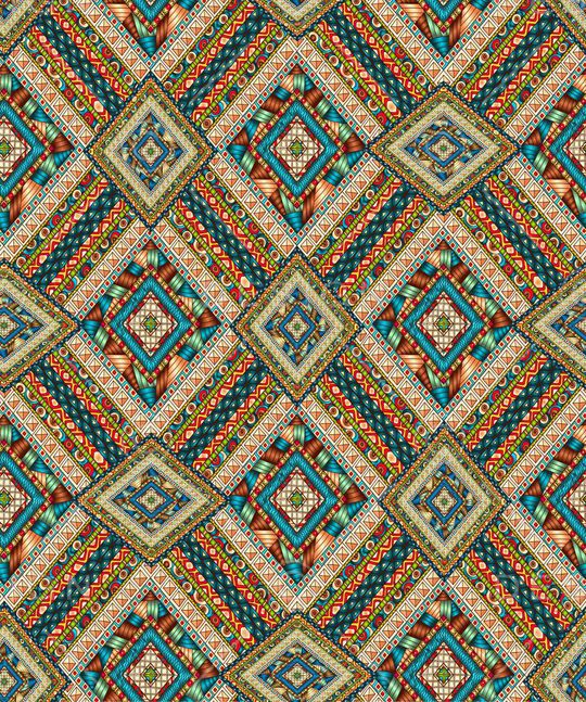 抽象几何印花华亿平台图片