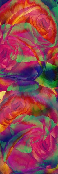 玫瑰花印花华亿平台图片