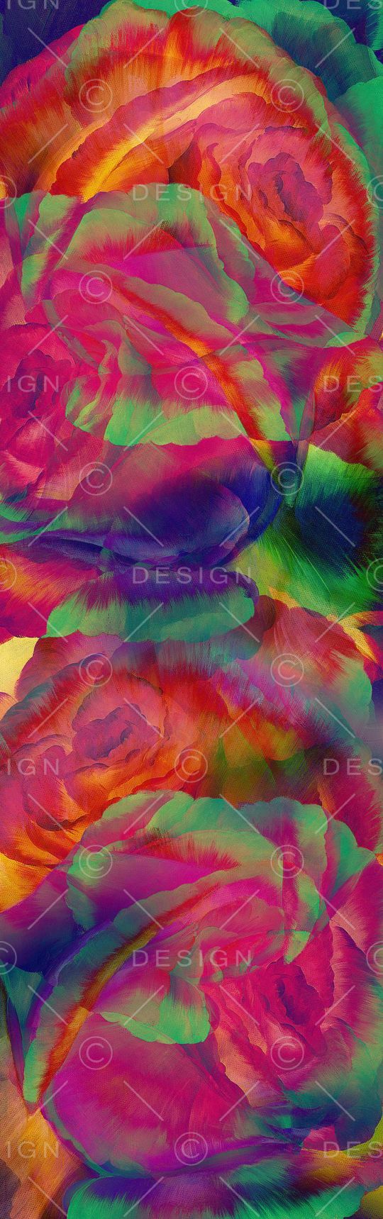 玫瑰花印花华亿平台图片