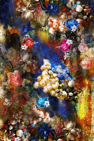 宫廷富贵印花华亿平台图片