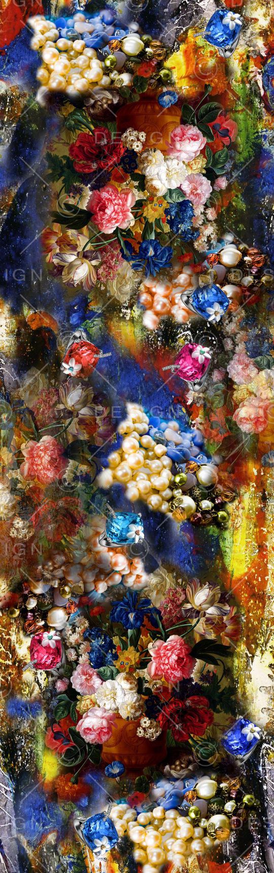 宫廷富贵印花华亿平台图片